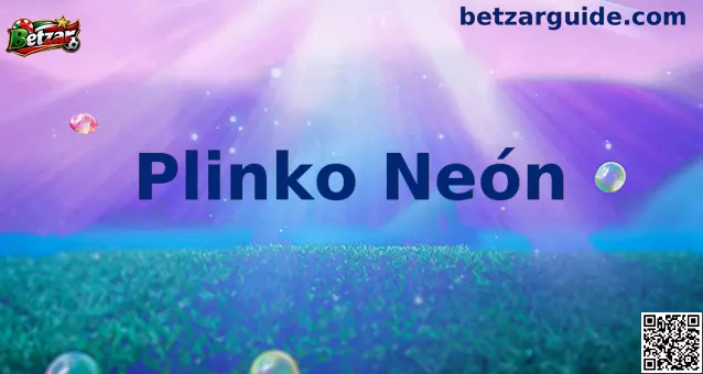 Interfaz vibrante y tablero de juego de Plinko Neón